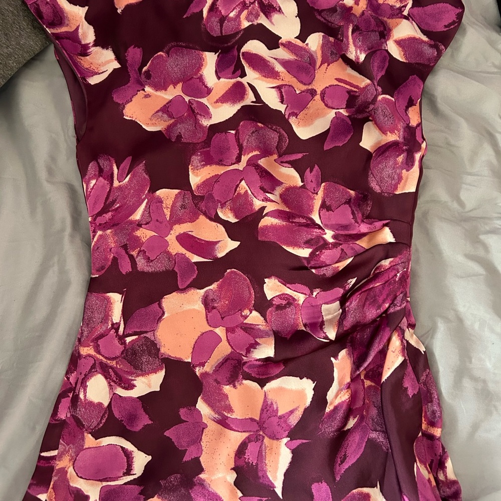 Banana Republic Pink and Purple Floral top